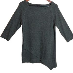 The Limited Grey Asymmetric Hem Sweater - Size L